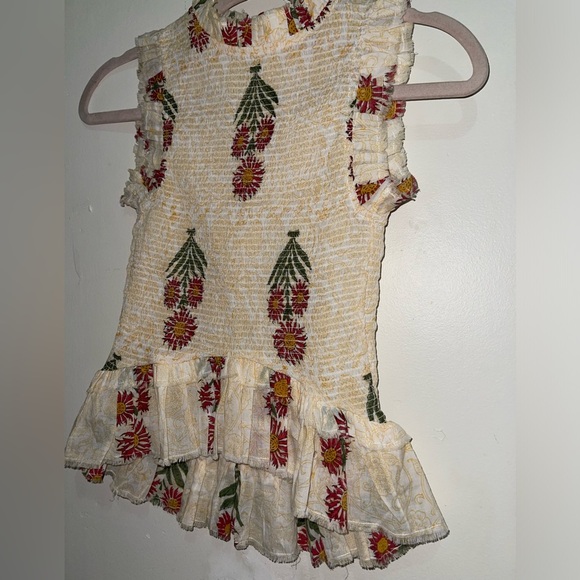 Alix Of Bohemia Floral Print Mock Neck Blouse - Picture 6 of 14